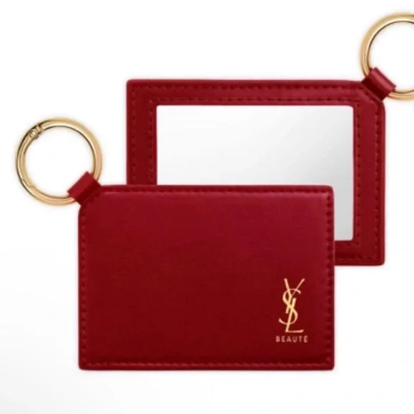 YSL Beaute Compact Pocket Mirror Key Ring - Picture 1 of 5